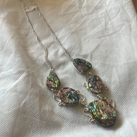 Abalone sterling silver necklace - Picture 4 of 6